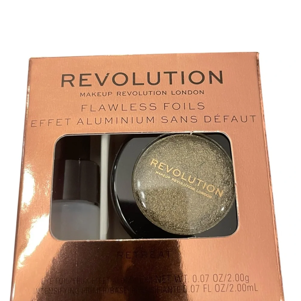 REVOLUTION Flawless Foils Eye Foil Intensifying Primer Metallic RETREAT New Gold